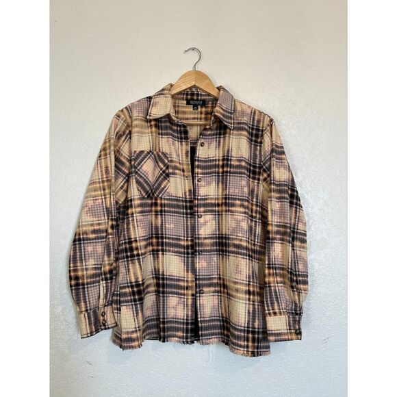 La La Land Flannel with Back Western Skeleton Graphic - Women's XS - Picture 2 of 6